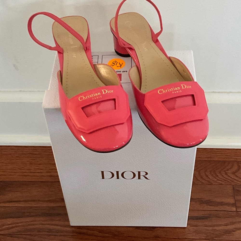 Dior Women's Coral Slingback Sandals